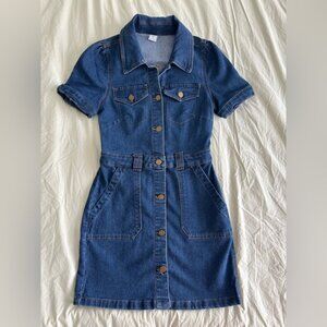 Tinsel | Dresses | Tinsel Denim Dress | Poshmark